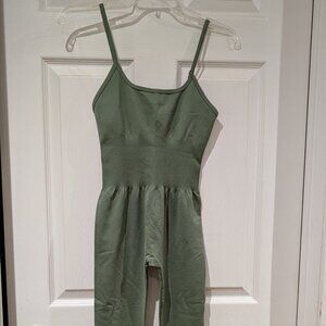New - FLARE JUMPSUIT SPAGHETTI STRAPS SCOOP NECK